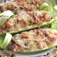 Рецепт Кабачков, фаршированных грибами