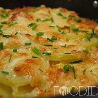 Кабачки с картошкой в духовке