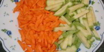 кабачки с курицей и грибами