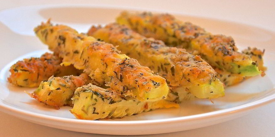 Рецепт кабачков в сырной панировке