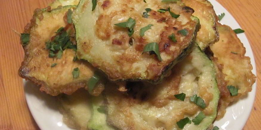 Рецепт кабачков, жаренных в кляре