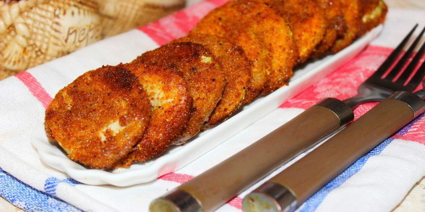 Рецепт кабачков, жаренных в сухарях