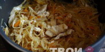 капуста с индейкой