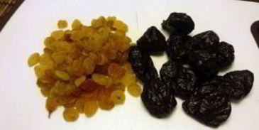 капуста с сухофруктами