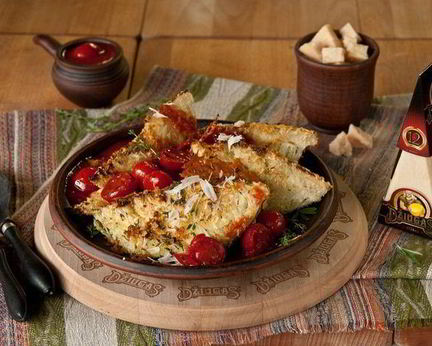 Капуста, запеченная под сырной корочкой