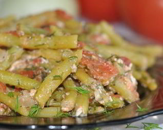 Лобио из стручковой фасоли в мультиварке