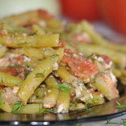 Лобио из стручковой фасоли в мультиварке