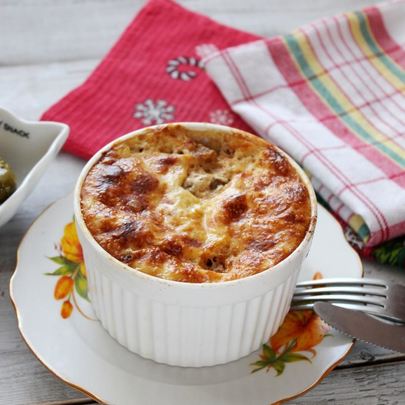 Мусака с фаршем и картофелем