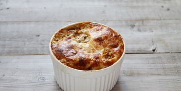 мусака с фаршем и картофелем