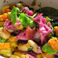 Рецепт Овощей с консервированной фасолью