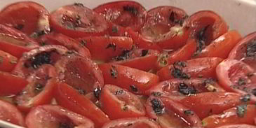 помидоры, томленные в духовке в оливковом масле