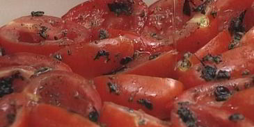 помидоры, томленные в духовке в оливковом масле