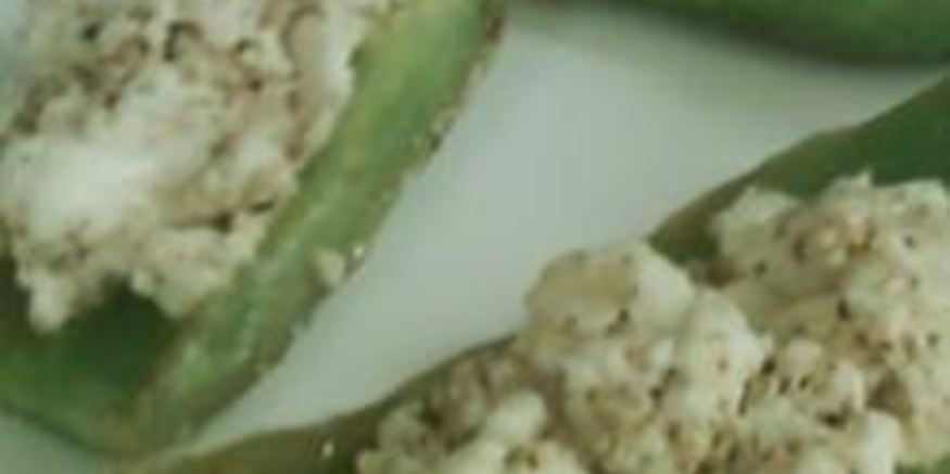 Рецепт сладкого перца с козьим сыром на гриле