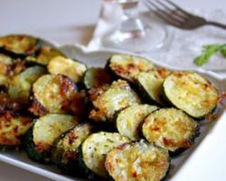 Цукини запеченные в сырной панировке