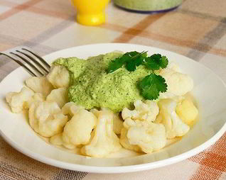 Цветная капуста с соусом