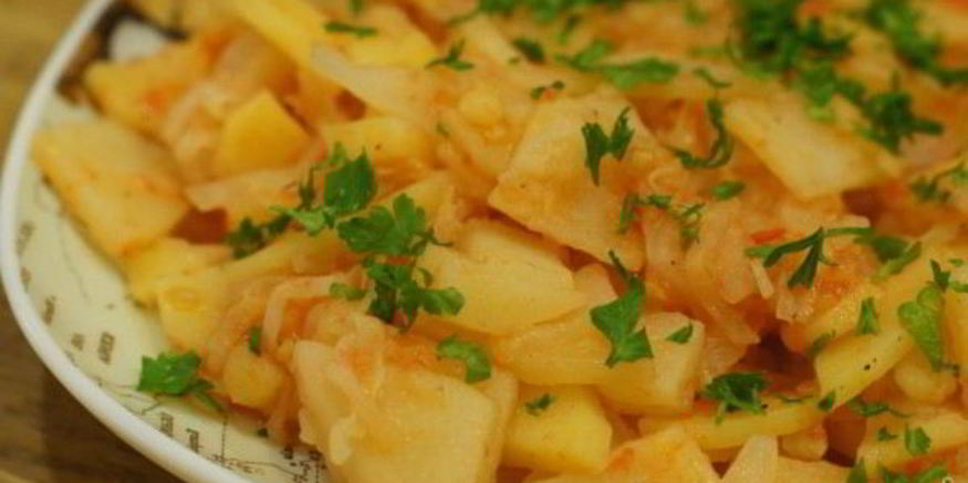 Рецепт тушеной картошки