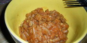 тушеная спаржевая фасоль с мясом и овощами