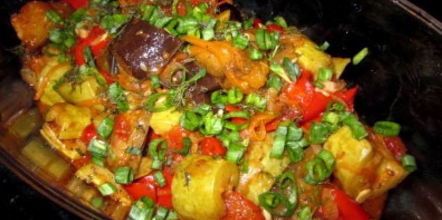 Рецепт тушеных овощей в утятнице