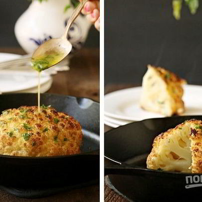 Запеченная целиком цветная капуста