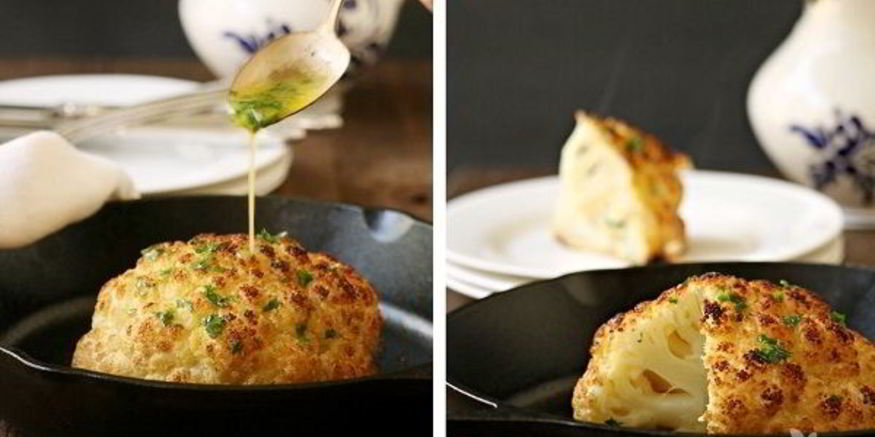 Рецепт запеченной целиком цветная капуста