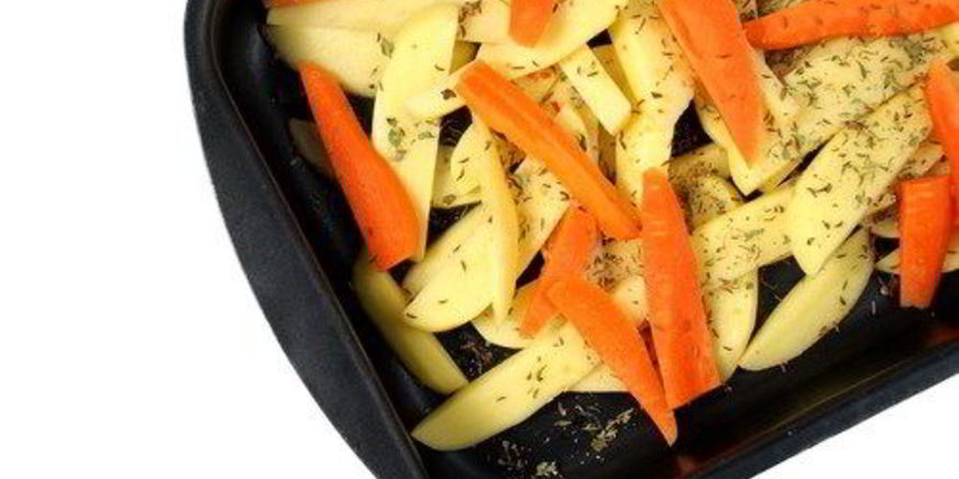 Рецепт запеченых овощей в лимонном соке со шнитт-луком