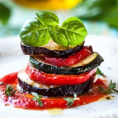 Жаренные баклажаны с чесноком