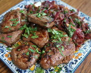 Говяжья печень по-венециански