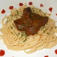 Рецепт Говяжьей печени, тушенной с луком