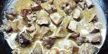 гратен с печенью индейки