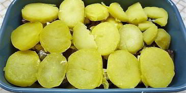 гратен с печенью индейки