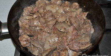 куриная печень с мандаринами