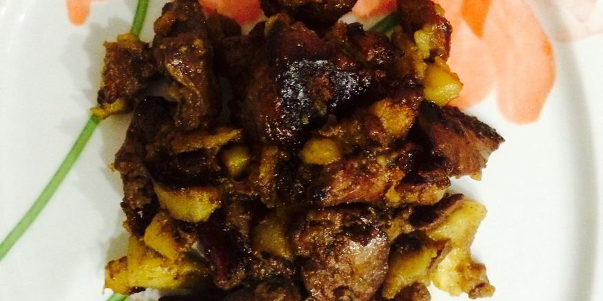 Рецепт куриной печени в сладком соусе