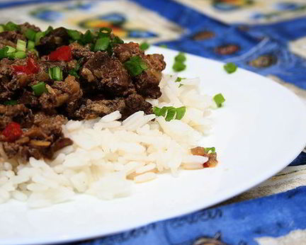 Куриная печень в сливочном соусе