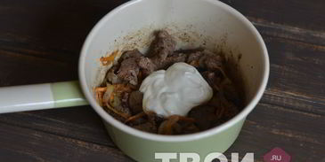 куриная печень в сметане