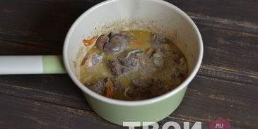 куриная печень в сметане