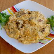 Рецепт Куриной печени в сметанном соусе