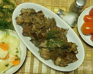 Куриная печень, запеченная в фольге