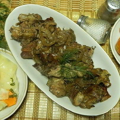 Куриная печень, запеченная в фольге