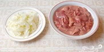 нежная печень с цветной капустой