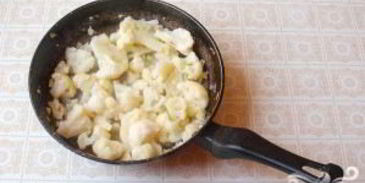 нежная печень с цветной капустой