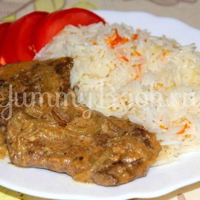 Нежная печень в сметане