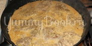 нежная печень в сметане