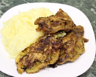 Отбивные из печени в кляре