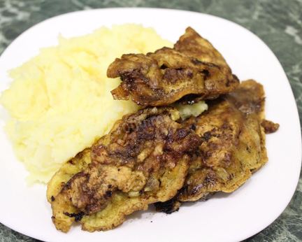 Отбивные из печени в кляре