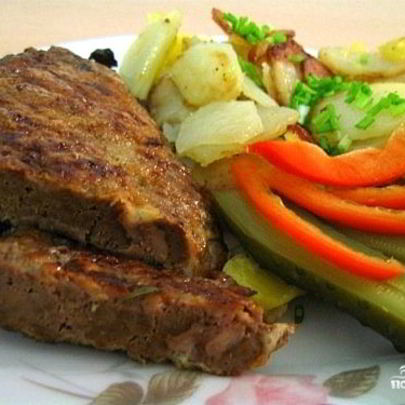 Отбивные из печени