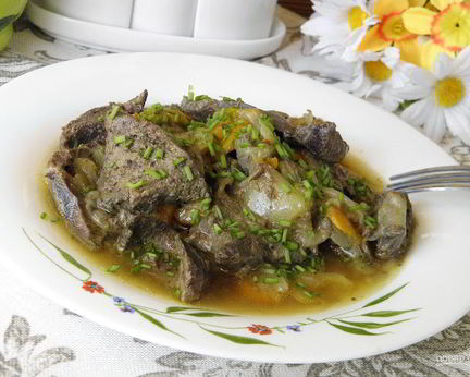 Печень по-домашнему