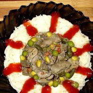 Рецепт Печени с грибами в мультиварке