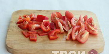 печень с овощами