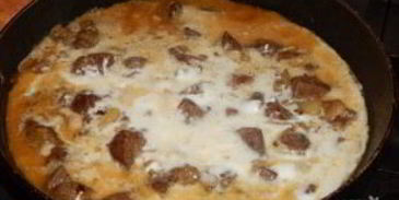 печень со сметаной