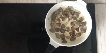 печень в сливочном соусе
